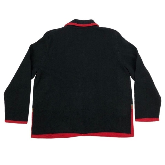 NEW Designers Originals Christmas Sweater Santa Snowman Cardigan Size XL - Picture 2 of 7